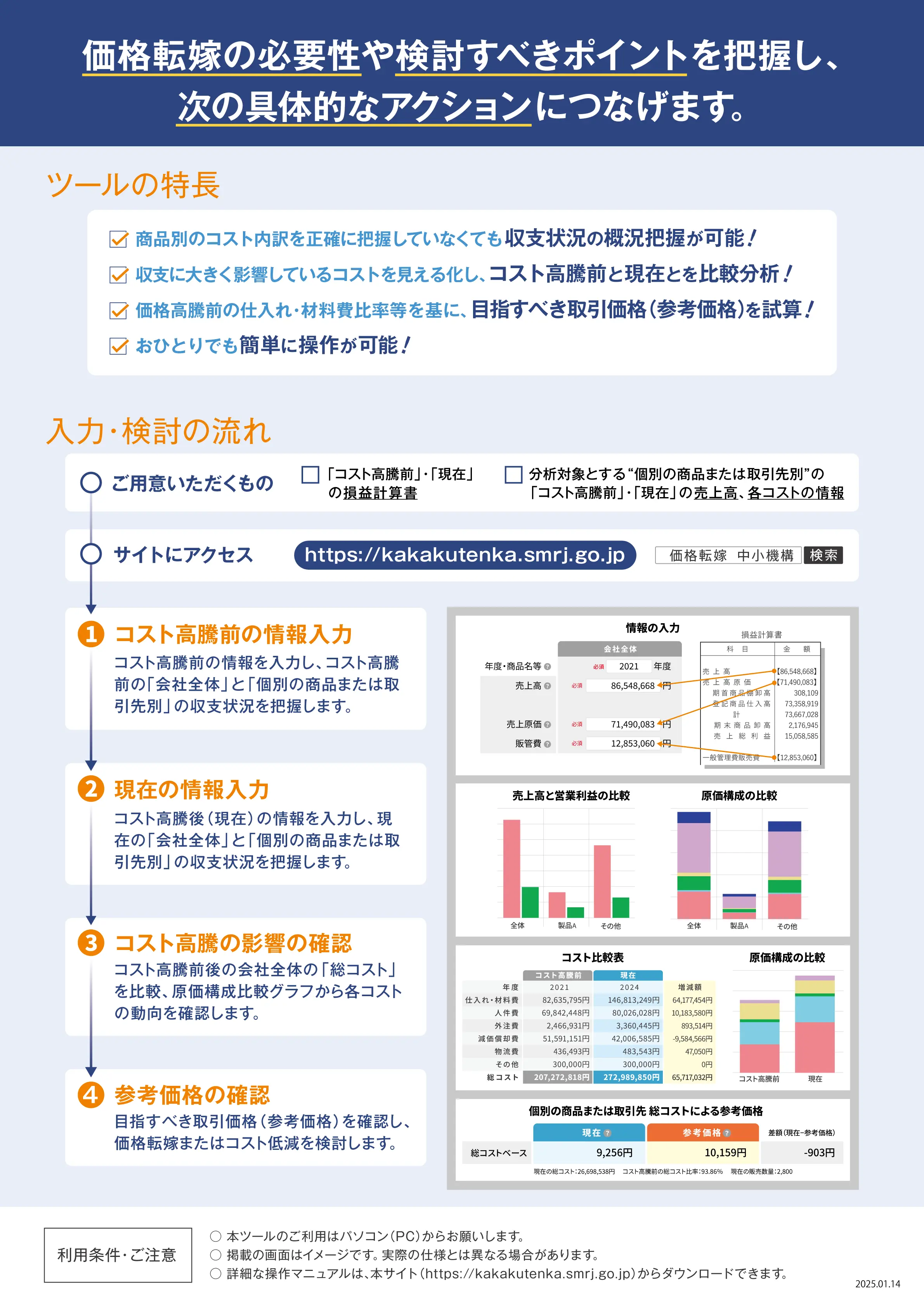 価格転嫁検討ツールA4チラシ（裏）