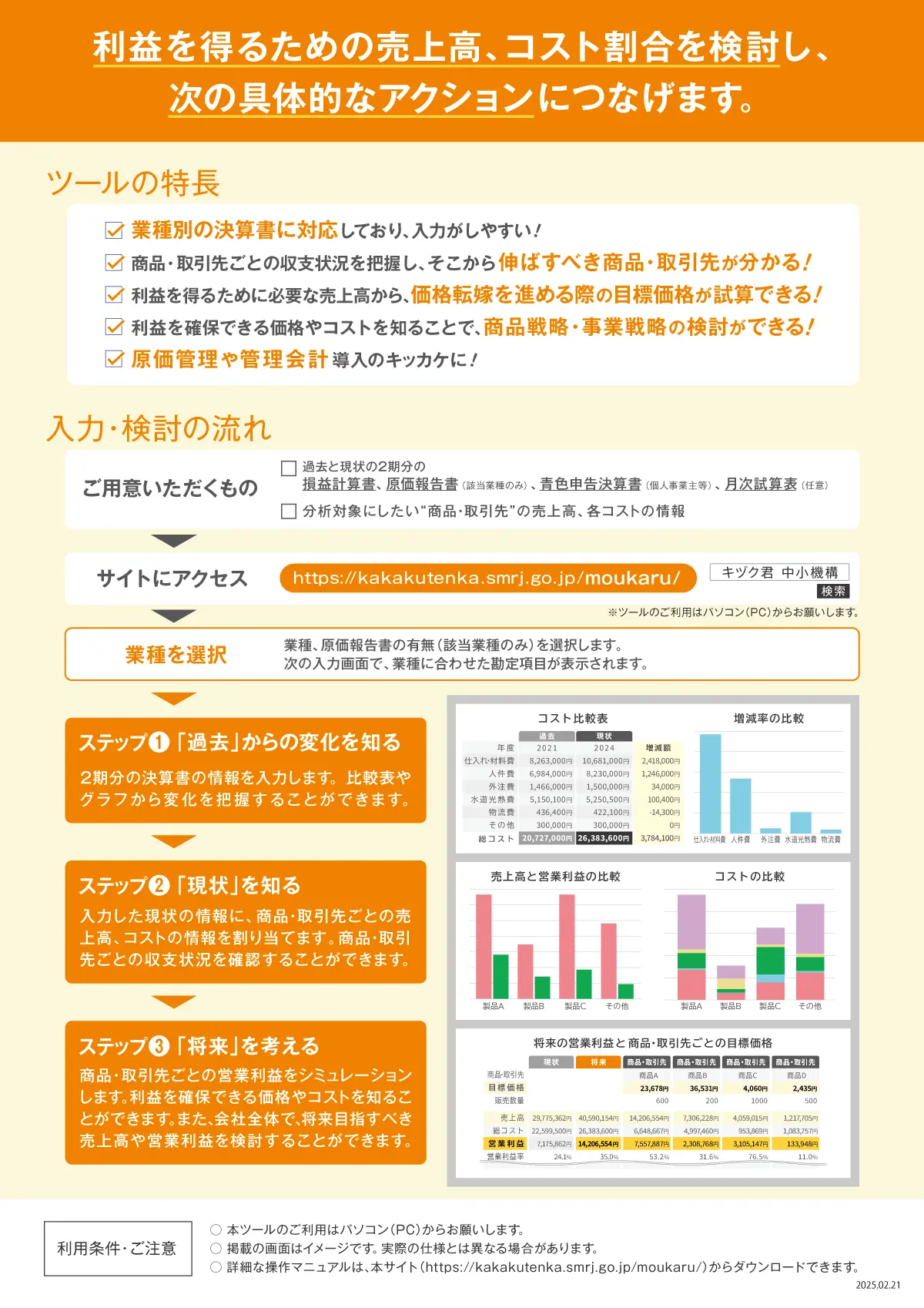 価格転嫁検討ツールA4チラシ（裏）